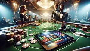 Live-dealer blackjack table on oristoto link platform